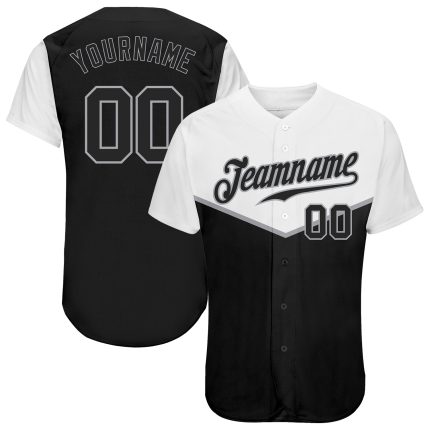 Personalized Multicolor 3D Black-Gray Baseball Jersey for Men and Women Personalized Black Black-Gray 3D Multicolor Baseball