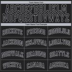 Custom Team Name & Number Personalized Black-Gray Baseball Jersey Authentic Personalized Black Black-Gray Authentic Baseball
