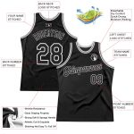 Custom Black-Gray Basketball Jersey with Personalized Name & Number - Authentic Throwback Team Design Personalized Black