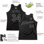 Personalized Authentic Black Gray Throwback Basketball Jersey - Custom Name & Number Personalized Black Black-Gray Authentic