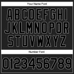 Custom Name and Number Black-Gray Authentic Throwback Baseball Jersey Shirt Personalized Rib-Knit Team Apparel Personalized