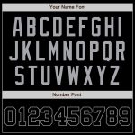 Personalized Black Gray Baseball Jersey for Men, Custom Name & Number, Ideal for Sports Fans, Size 13 Personalized Black