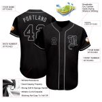 Personalized Black Gray Baseball Jersey for Men, Custom Name & Number, Ideal for Sports Fans, Size 13 Personalized Black