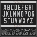 Personalized Black Gray Baseball Jersey for Men, Custom Name & Number 14 Personalized Black Black-Gray Baseball Jersey 14