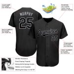 Personalized Black Gray Baseball Jersey for Men - Custom Team Apparel Personalized Black Black-Gray Baseball Jersey 3