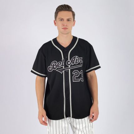 Personalized Black Gray Baseball Jersey for Adults and Kids Personalized Black Black-Gray Baseball Jersey 4