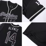 Personalized Black Gray Baseball Jersey for Men Women Kids - Custom Name & Number Personalized Black Black-Gray Baseball
