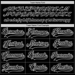 Custom Name and Number Black-Gray Hockey Jersey - Personalized Team Jersey Personalized Black Black-Gray Hockey Jersey Team