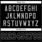 Customizable Mesh Football Jersey - Personalized Black & Gray Team Jersey with Name and Number Personalized Black Black-Gray