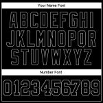 Custom Name Number Personalized Black Gray Mesh Football Jersey - Authentic Throwback Team Jersey Personalized Black Black-Gray