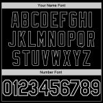 Personalized Black Gray Throwback Basketball Jersey for Men and Women Personalized Black Black-Gray Throwback Basketball