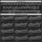 Personalized Unisex Softball Jersey Black Gray Two-Button Classic Design Personalized Black Black-Gray Two-Button Unisex