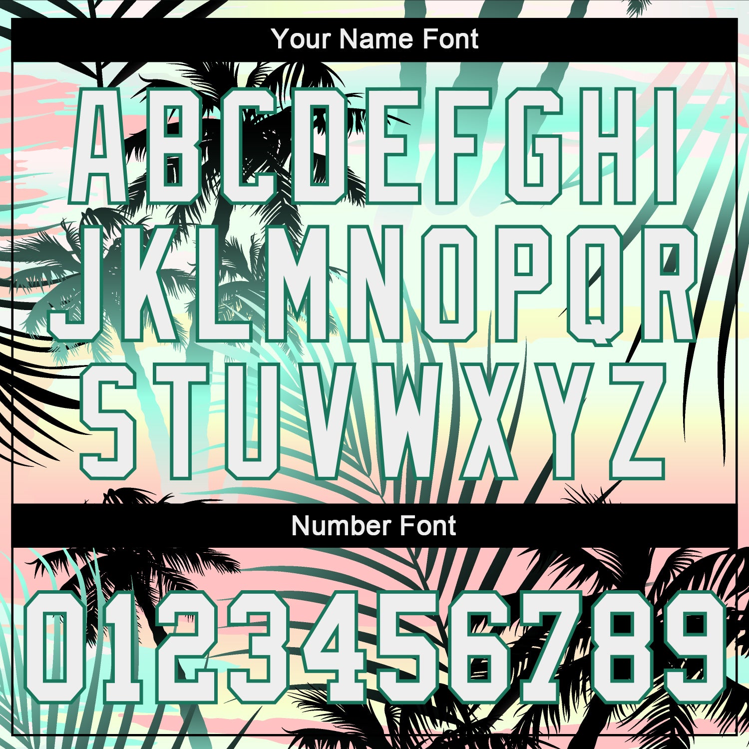 Personalized Black Black-Kelly Green 3D Pattern Design Tropical Palm Leaves Authentic Baseball Jersey Team Custom Name and Number Personalized Tropical Palm Leaves Baseball Jersey with Custom Name & Number, Black & Kelly Green 3D Pattern Design Personalized - Image 5