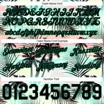 Personalized 3D Tropical Palm Basketball Shorts in Black and Kelly Green Personalized Black Black-Kelly Green 3D Tropical