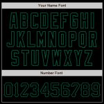 Personalized Black Kelly Green Baseball Jersey for Men and Women - Custom Sportswear Personalized Black Black-Kelly Green