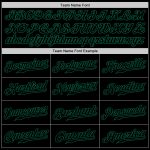 Personalized Black Kelly Green Baseball Jersey for Men and Women - Custom Sportswear Personalized Black Black-Kelly Green