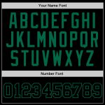 Personalized Black Green Throwback Basketball Jersey for Fans and Players Personalized Black Black-Kelly Green Throwback