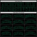 Personalized Black Green Throwback Basketball Jersey for Fans and Players Personalized Black Black-Kelly Green Throwback