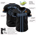 Personalized Black Light Blue Baseball Jersey for Men, Women, Kids - Custom Name and Number Available Personalized Black