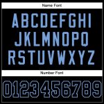 Personalized Black Light Blue Mesh Football Jersey for Custom Sports Team Wear Personalized Black Black-Light Blue Mesh Football