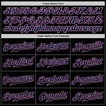 Custom Name and Number Personalized Black Light Blue Pink White Authentic Baseball Jersey for Your Team Personalized Black
