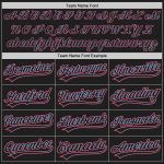 Personalized Black Light Blue Red Baseball Jersey - Custom Team Apparel Personalized Black Black Light Blue-Red Baseball