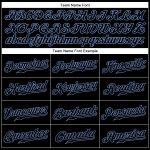 Personalized Black Blue Sleeveless Baseball Jersey for Men and Women Personalized Black Black-Light Blue Sleeveless Baseball