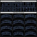 Personalized Black Light Blue Throwback Basketball Jersey for Men and Women Personalized Black Black-Light Blue Throwback
