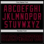 Personalized Black Maroon Throwback Basketball Jersey for Men Women Personalized Black Black-Maroon Throwback Basketball