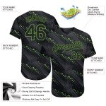 Personalized 3D Black Neon Green Baseball Jersey for Men and Women Personalized Black Black-Neon Green 3D Baseball Jersey