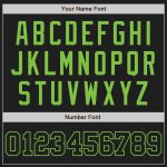 Personalized Authentic Baseball Jersey in Black and Neon Green Personalized Black Black-Neon Green Authentic Baseball Jersey