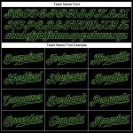 Personalized Black Neon Green Authentic Baseball Jersey Custom Name & Number Personalized Black Black-Neon Green Authentic