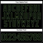 Personalized Black Neon Green Baseball Jersey Custom Name & Number - Authentic Sleeveless Team Apparel Personalized Black