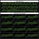Personalized Black Neon Green Baseball Jersey Custom Name & Number - Authentic Sleeveless Team Apparel Personalized Black