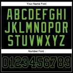 Personalized Black Neon Green Baseball Jersey - Customizable Team Apparel Personalized Black Black-Neon Green Baseball Jersey