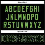 Custom Name and Number Black Neon Green Mesh Football Jersey - Personalized Team Jersey Personalized Black Black-Neon Green