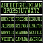 Custom Name and Number Black Neon Green Mesh Football Jersey - Personalized Team Jersey Personalized Black Black-Neon Green