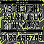 Custom Name and Number Basketball Jersey - Personalized Black and Neon Green Sublimation Round Neck Suit Personalized Black