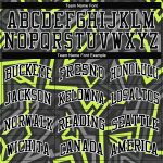 Custom Name and Number Basketball Jersey - Personalized Black and Neon Green Sublimation Round Neck Suit Personalized Black