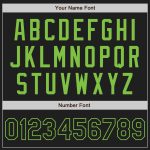 Personalized Black Neon Green Unisex Softball Jersey - Two-Button Design for Comfort and Style Personalized Black Black-Neon