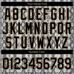 Custom Name and Number Snakeskin Performance T-Shirt - Personalized Black and Old Gold 3D Pattern Design Personalized Black