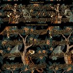Custom Name and Number Baseball Jersey with 3D Tiger and Peacock Pattern - Personalized Black and Gold Design Personalized
