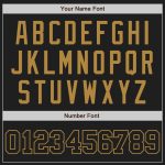 Personalized Black Old Gold Baseball Jersey for Men - Custom Sports Apparel 17 Personalized Black Black-Old Gold Baseball
