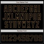Personalized Black and Old Gold Baseball Jersey for Men, Size 5 Personalized Black Black-Old Gold Baseball Jersey 5