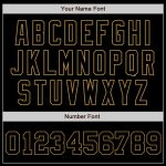 Personalized Black Gold Baseball Jersey for Men - Customizable Athletic Wear Personalized Black Black-Old Gold Baseball Jersey