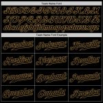 Personalized Black Gold Baseball Jersey for Men - Customizable Athletic Wear Personalized Black Black-Old Gold Baseball Jersey