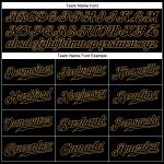 Personalized Black Gold Sleeveless Baseball Jersey for Men and Women Personalized Black Black-Old Gold Sleeveless Baseball