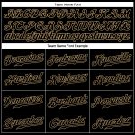 Personalized Black and Gold Sports Pants for Men - Custom Athletic Wear Personalized Black Black-Old Gold Sports Pants