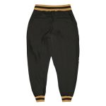 Personalized Black and Gold Sports Pants for Men - Custom Athletic Wear Personalized Black Black-Old Gold Sports Pants