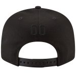 Custom Team Name Number Snapback Hat - Personalized Black and Gold Stitched Adjustable Cap Personalized Black Black-Old Gold